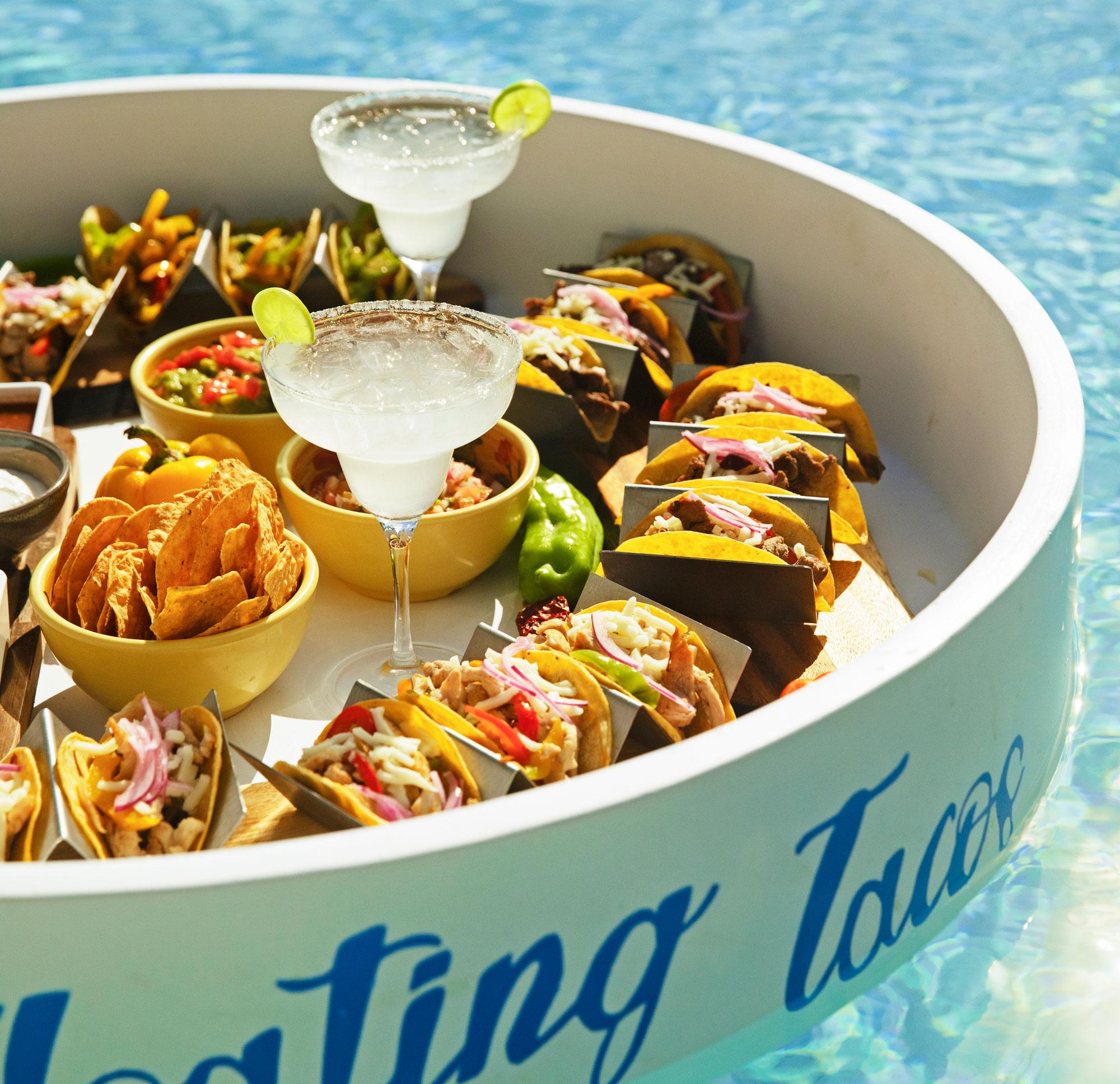 Floating taco bar