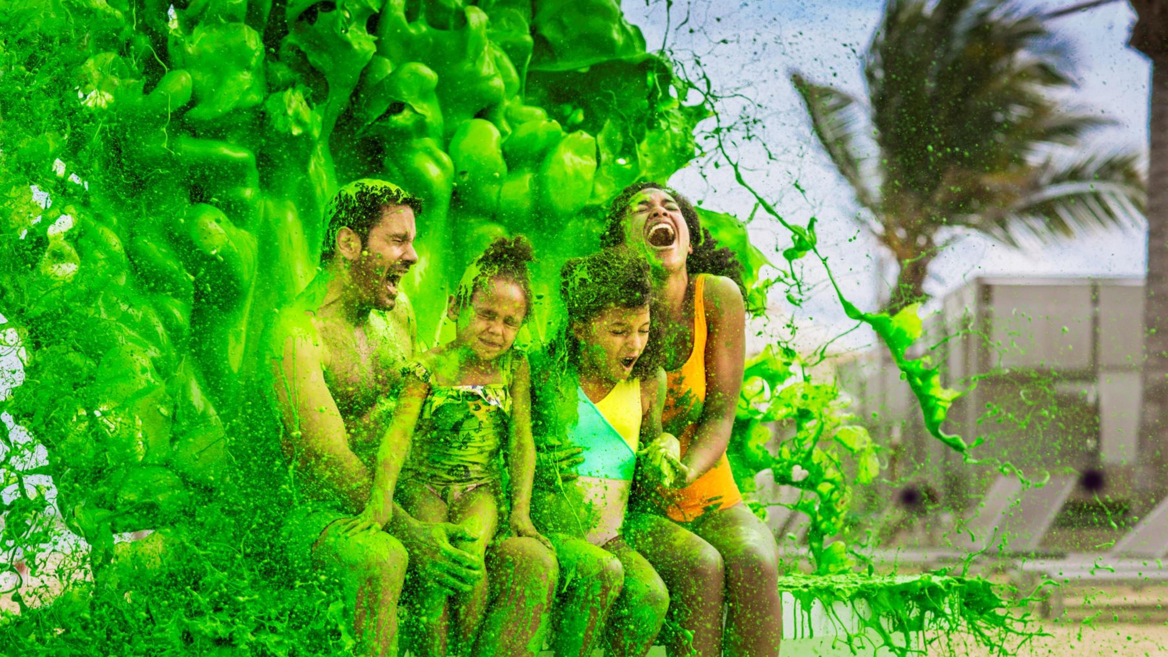 Family with slime