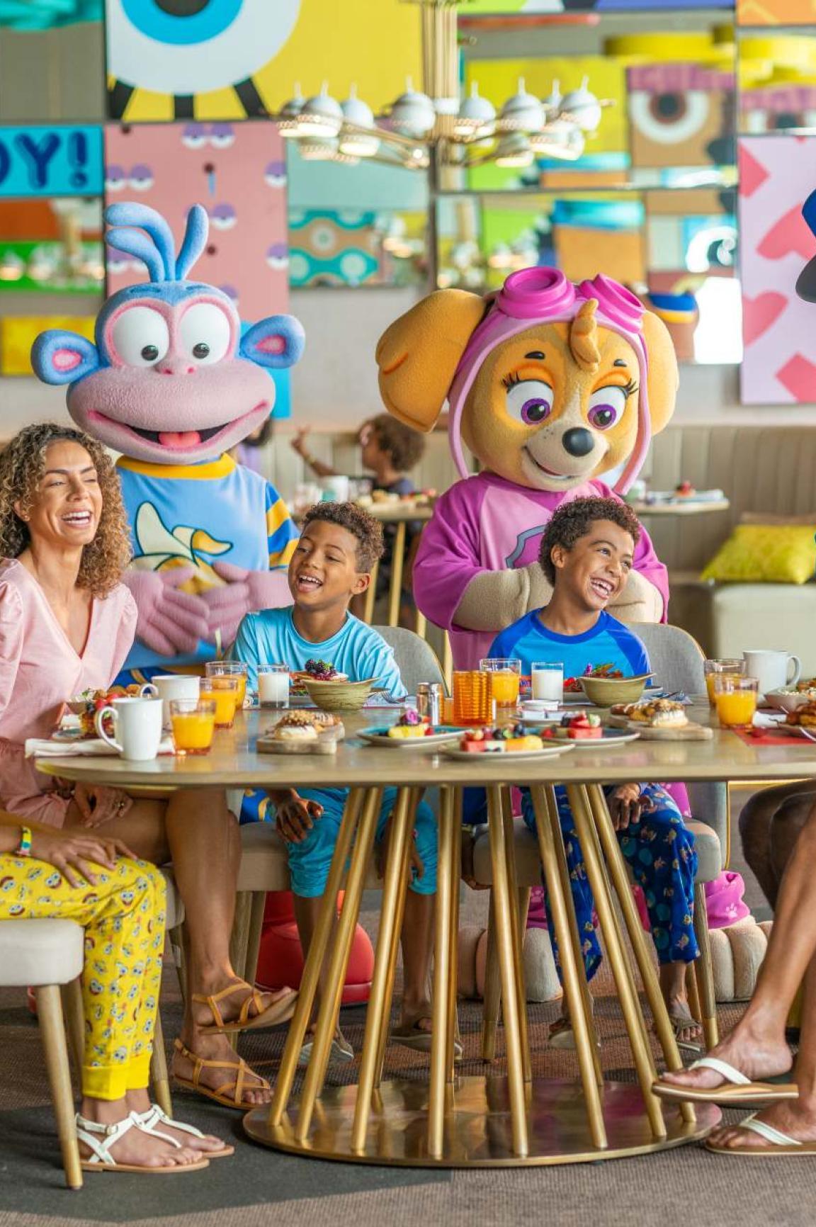 Family Breakfast with Nick characters